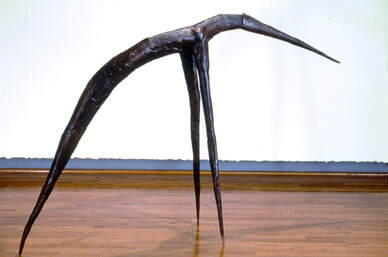 Aluminum sculpture, anteater
